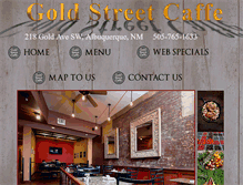 Tablet Screenshot of goldstreetcaffe.com